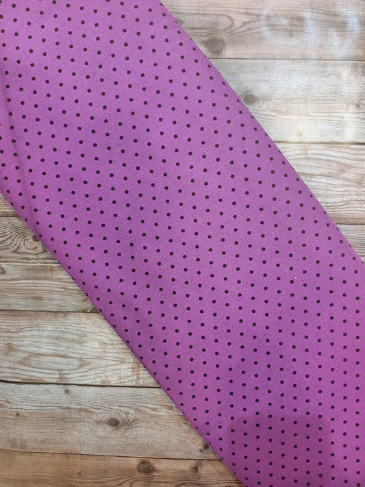 Purple and Black Pin Spot Cotton