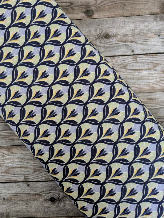 Art Deco Floral Viscose