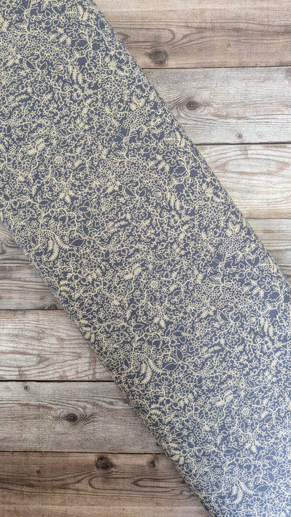 Blue Floral Supima Cotton Lawn