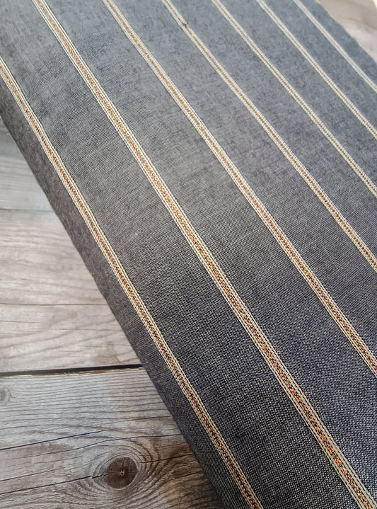 Denim Look & Lurex Viscose Blend