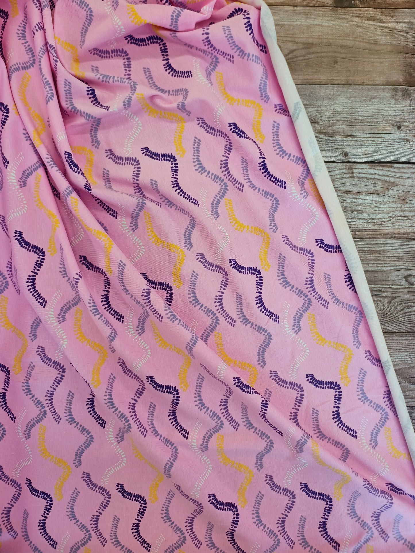 Arty Wave Cotton Jersey