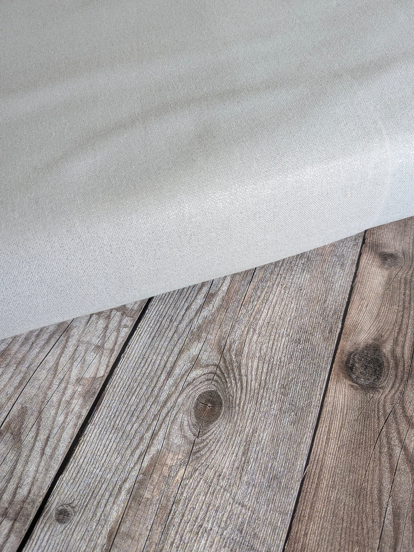 Ash Grey Shimmer Foil Cotton