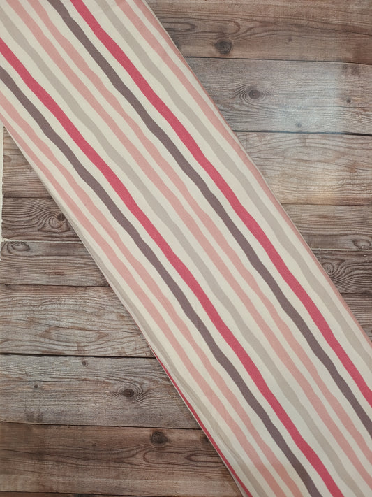 Irregular Stripes Cotton Jersey