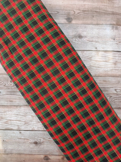 Metallic Tartan Cotton