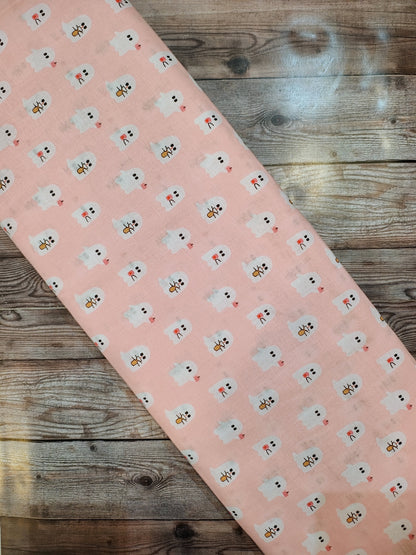 Ghosts on Pink Cotton