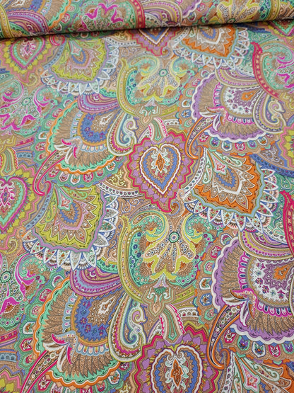 Multicolour Paisley Viscose