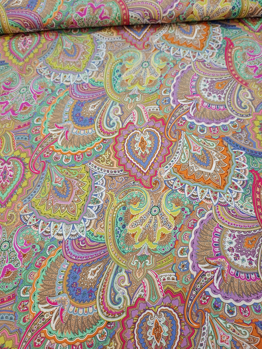 Multicolour Paisley Viscose