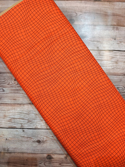 Burnt Orange Crisscross Blender Cotton