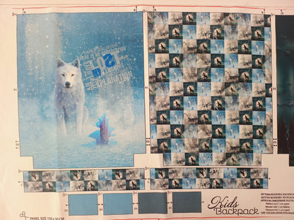 Wolf Canvas Childs Backpack Panel