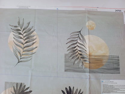 Leaf Cotton Canvas Cushion Panels