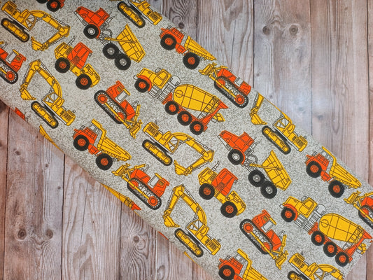 Construction Diggers Cotton