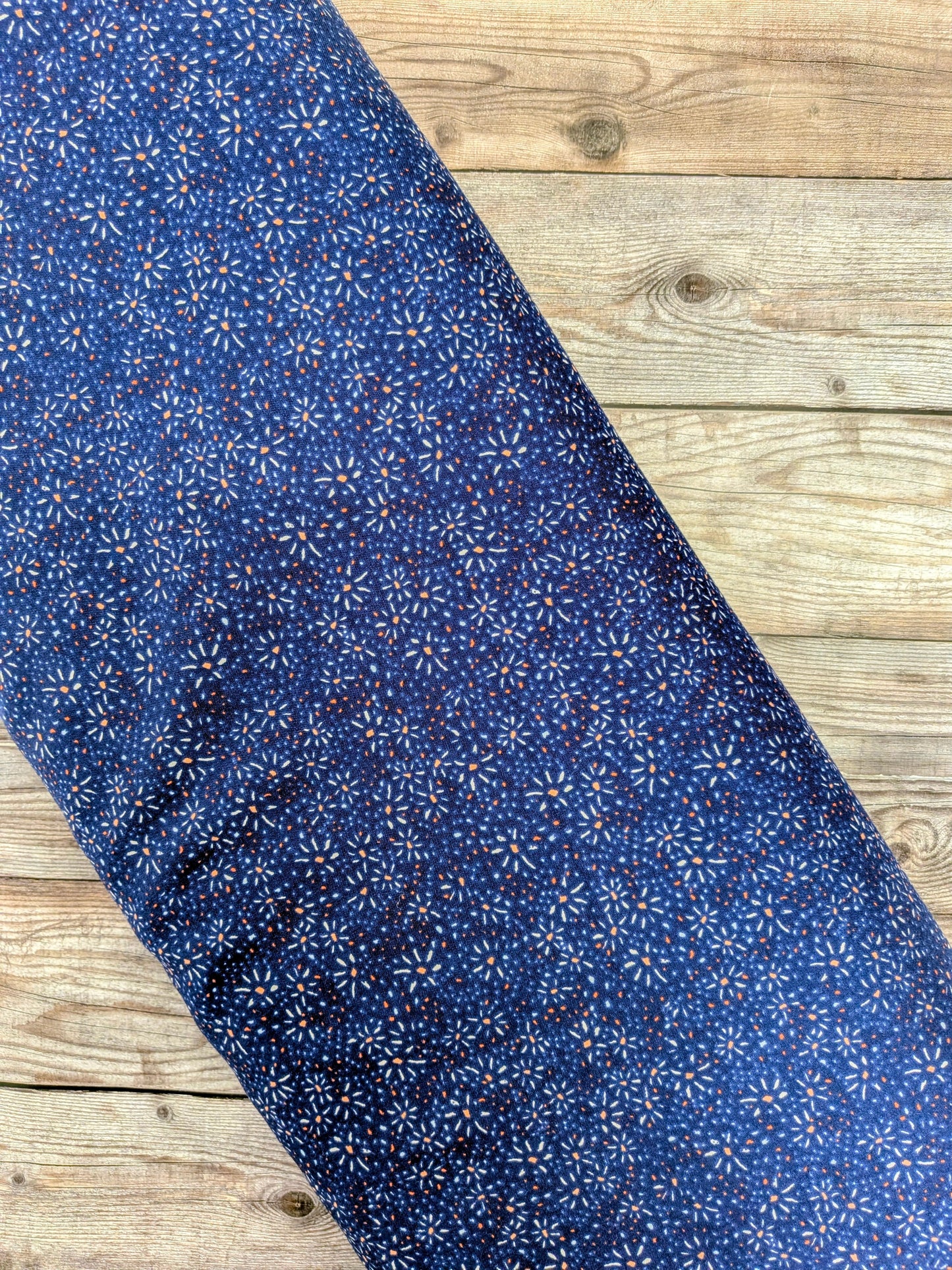 Blue Floral Burst Viscose