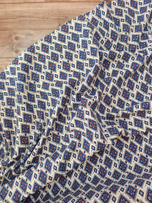 Geometric Brushed Cotton