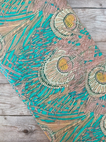 Peacock Feathers Cotton Lawn