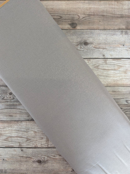 Frost Grey Shimmer Foil Cotton