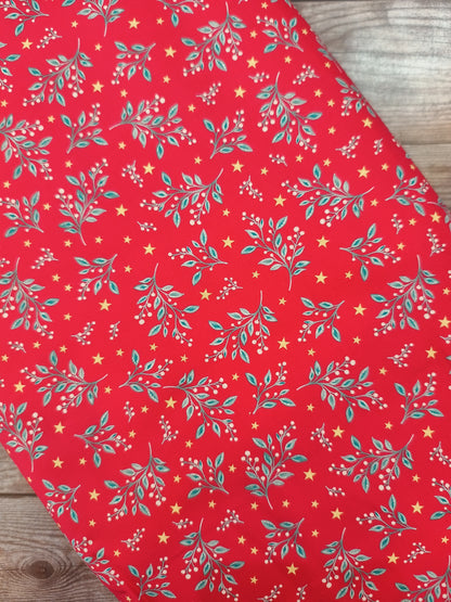 Jewelled Christmas Berry Mistletoe Cotton