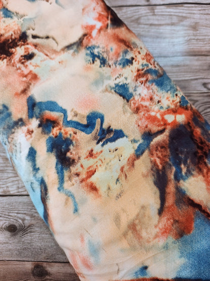 Rust Marble Viscose