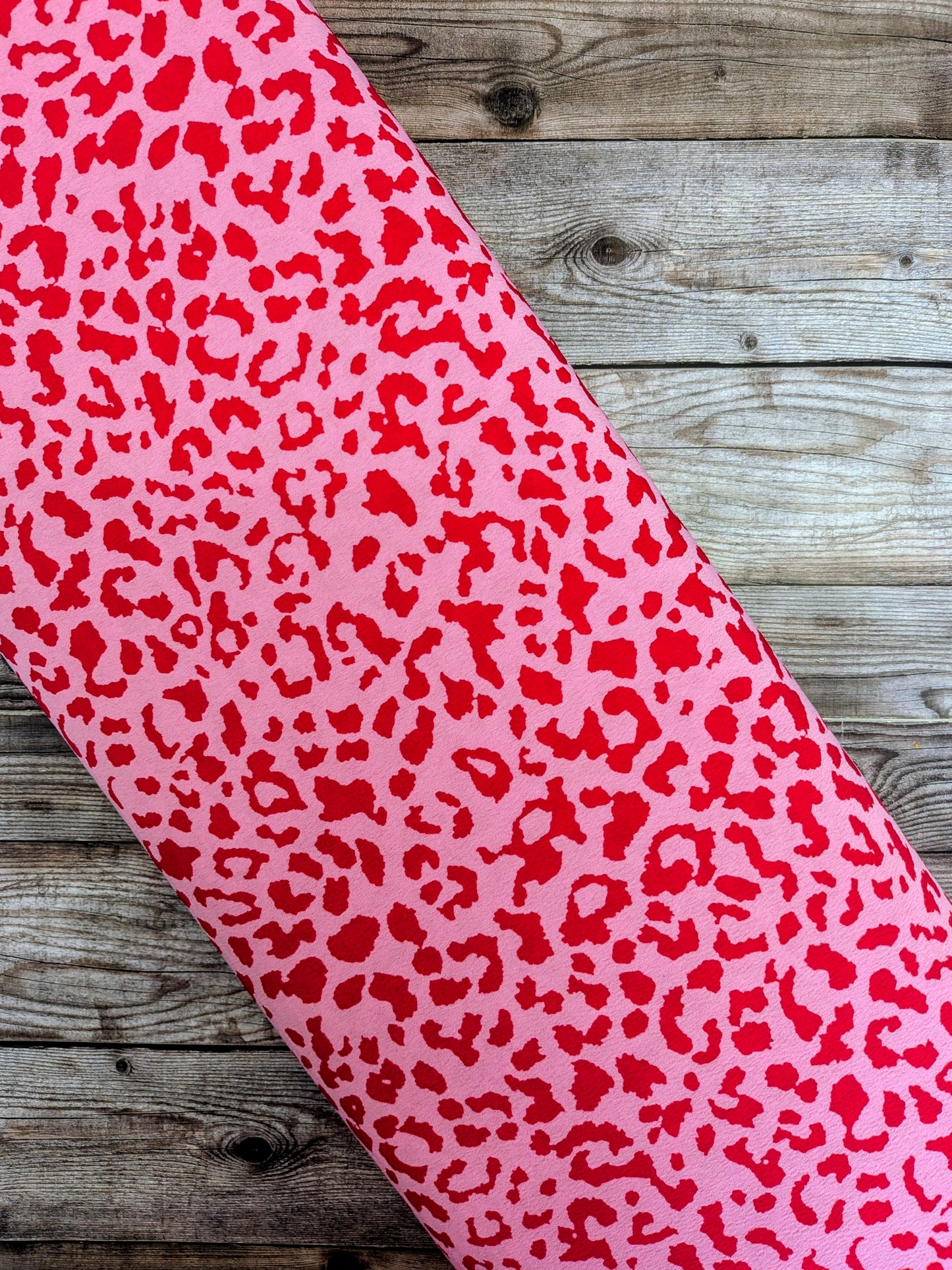 Pink Animal Print Crepe