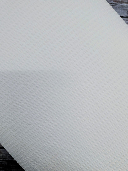 White Cotton Seersucker