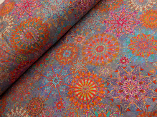 Calixta Orange Quilt Backing Cotton 108"