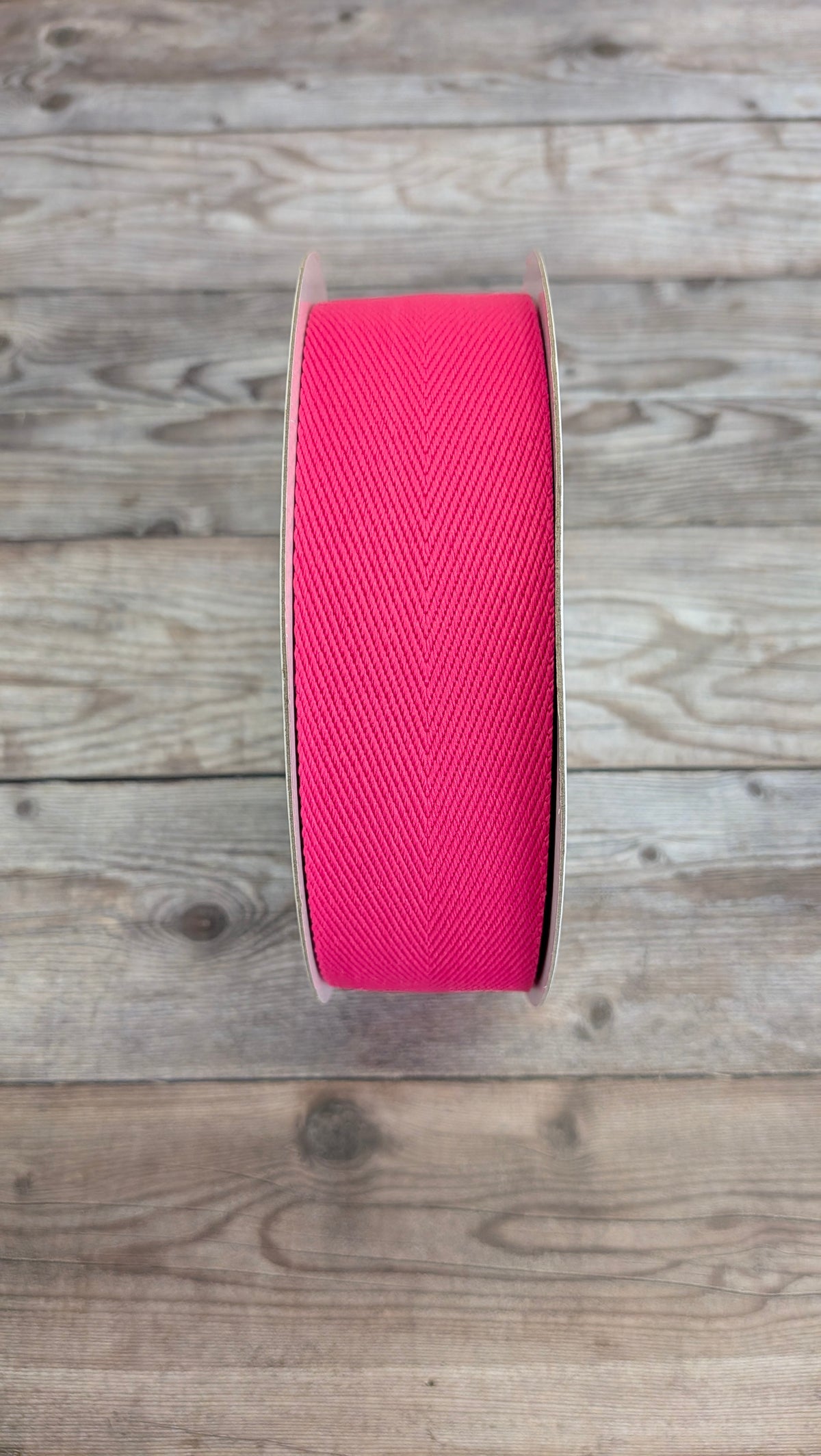 Cerise Herringbone Webbing 38mm