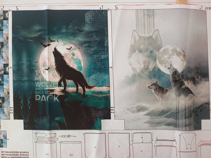 Wolf Canvas Childs Backpack Panel