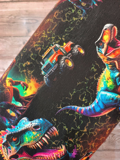 Dinosaur and Trucks French Terry