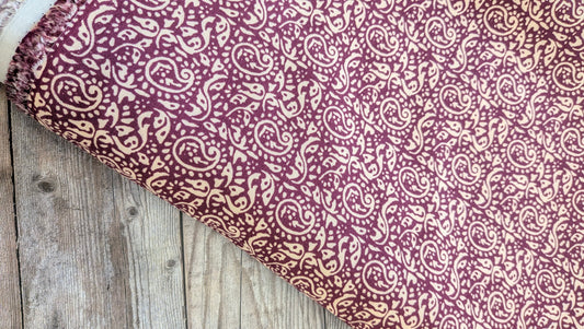 Maroon Paisley Viscose Bundles