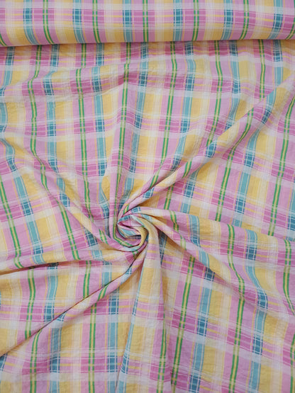 Multicoloured Gingham Seer Sucker