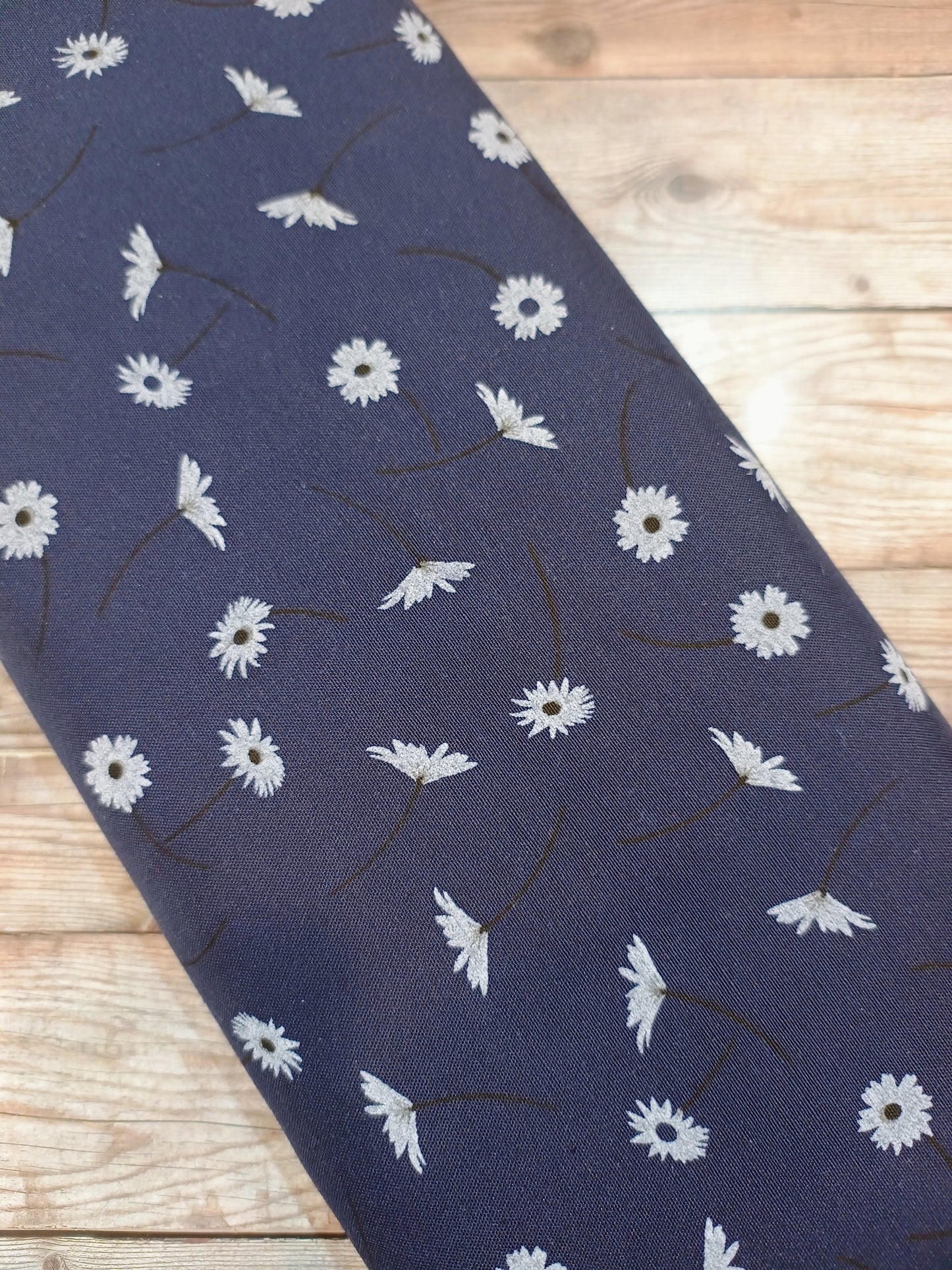 Daisy's on Navy Cotton Blend