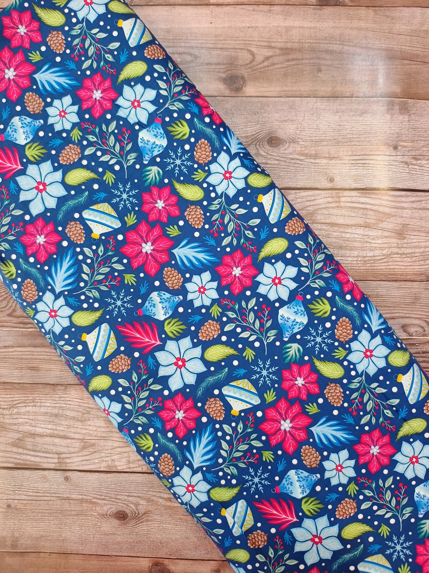 Jewelled Christmas Seasonal Magic Cotton