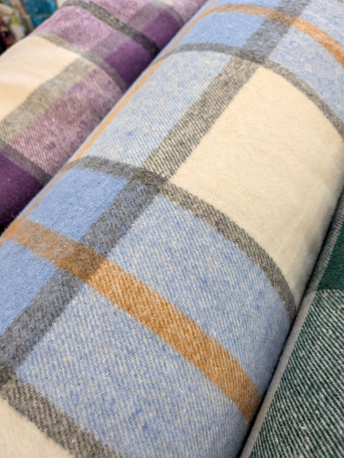 Blue Brushed Tartan