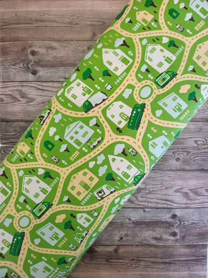 Road Map Cotton Jersey