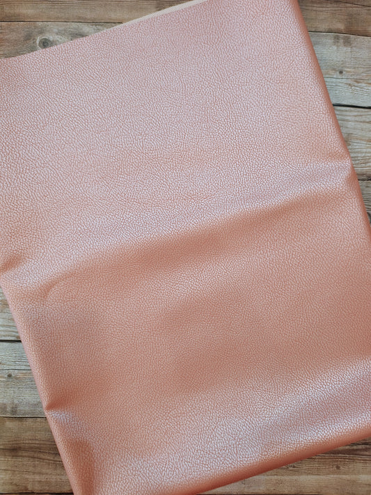 Pink Pearlised  Faux Leather