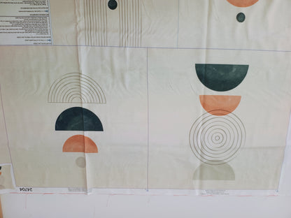 Abstract Cotton Canvas Cushion Panels