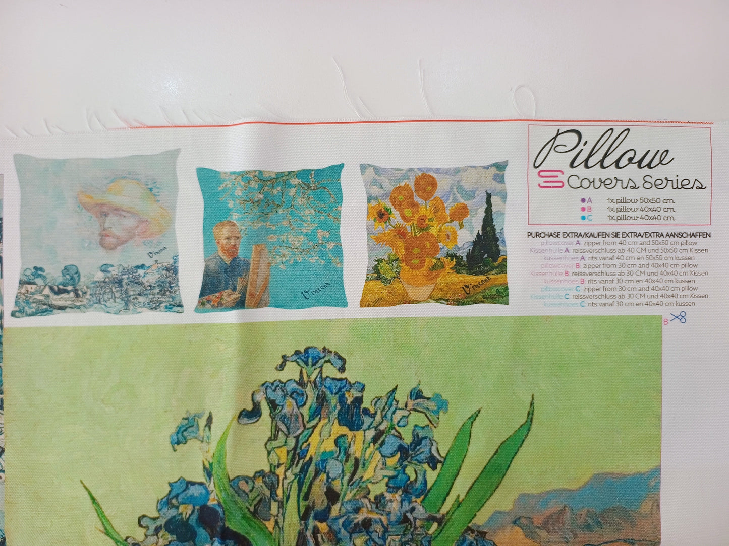 Van Gough Cotton Canvas Cushion Panels