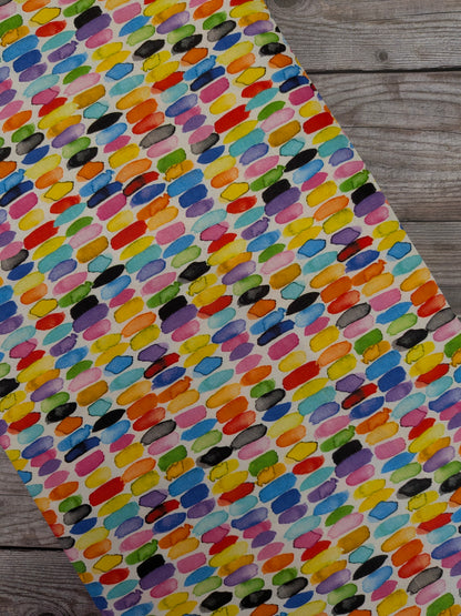 Watercolour Brushstrokes Cotton