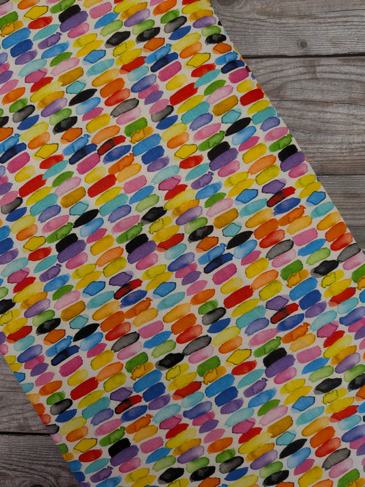 Watercolour Brushstrokes Cotton