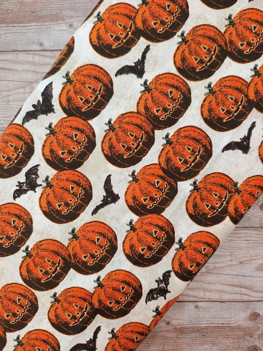 Jack 0'Lantern & Bats Cotton