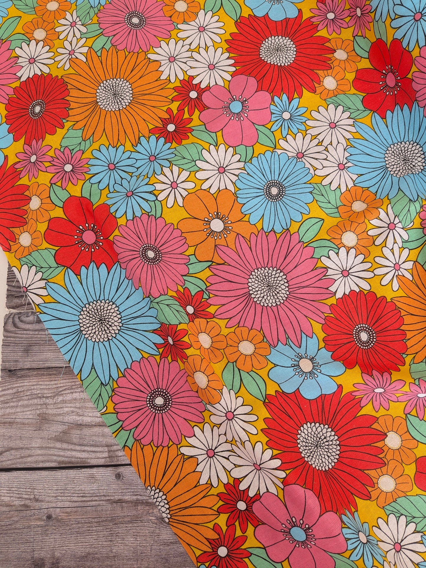 Retro Floral Cotton