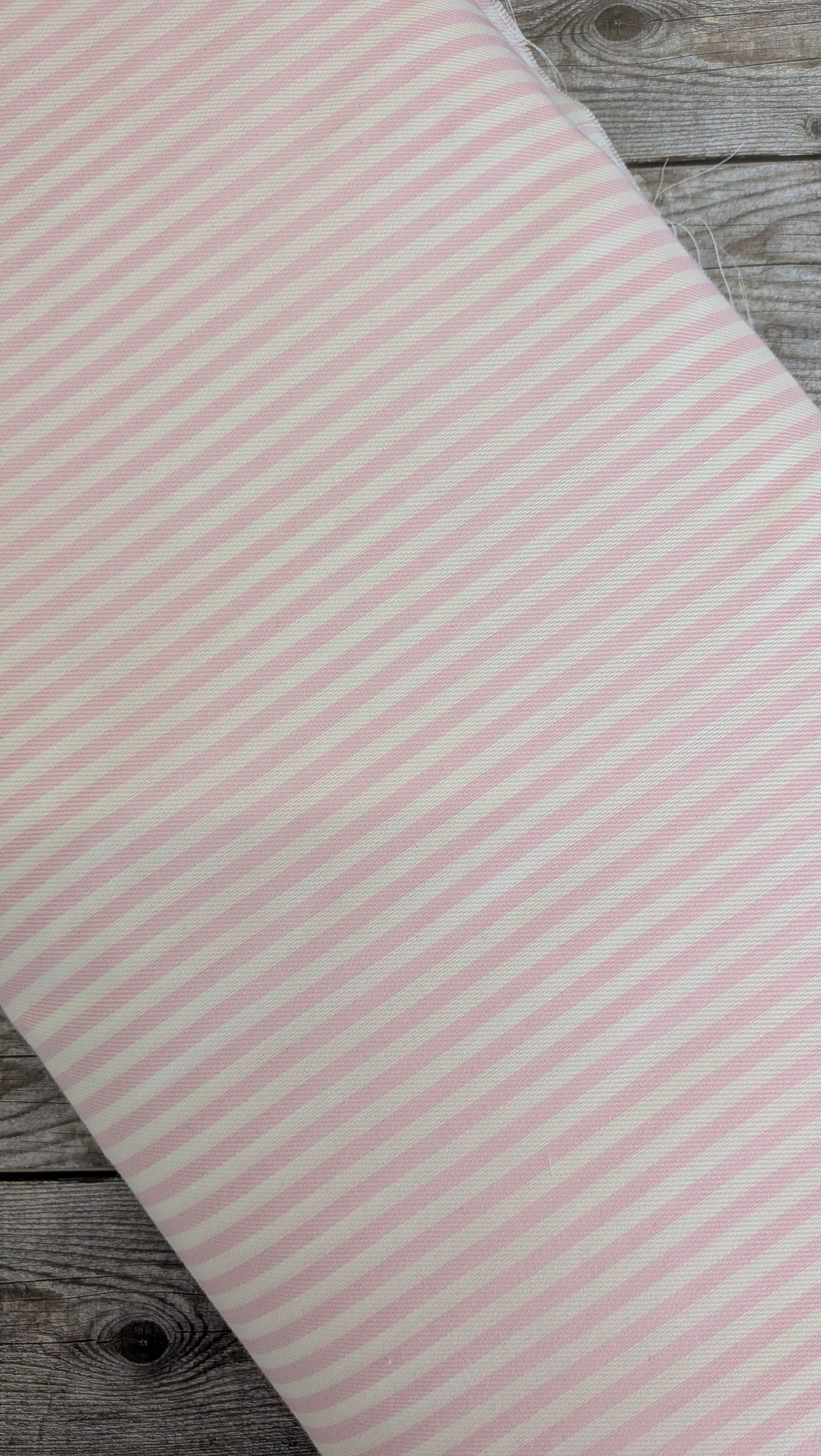 Pink & White Stripe Cotton