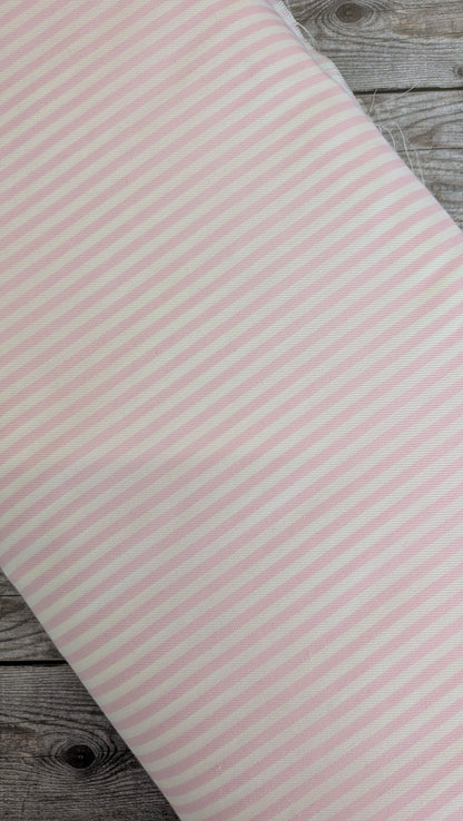 Pink & White Stripe Cotton
