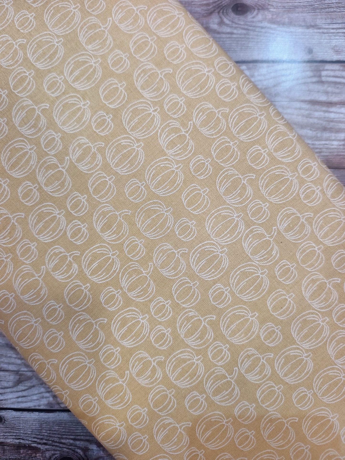 Pumpkins on Natural Cotton