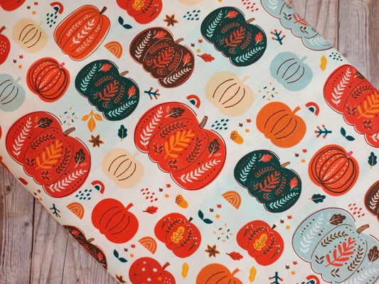 Autumn Pumpkins Cotton