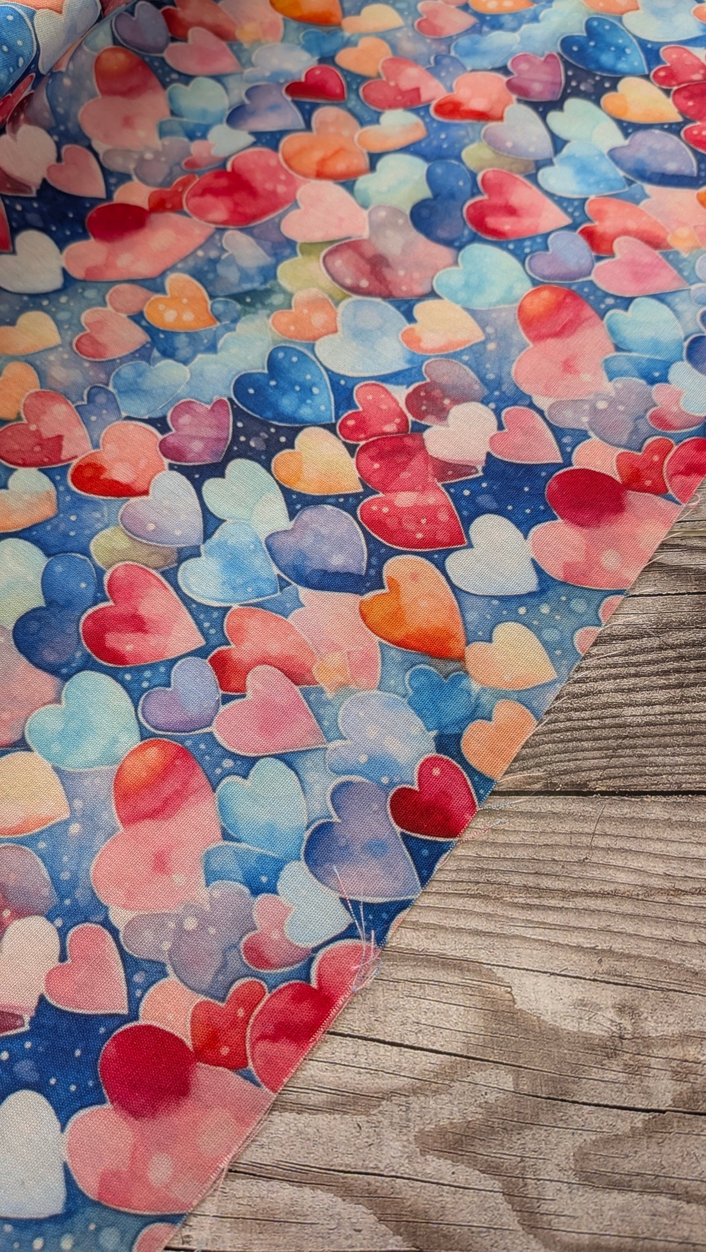 Confetti Hearts Polycotton