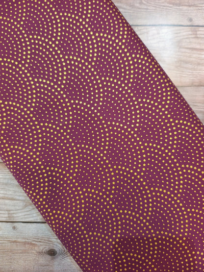 Purple Starry Arches Cotton