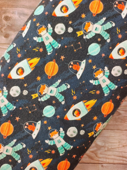 Little Johnny Goes to Space Cotton Jersey