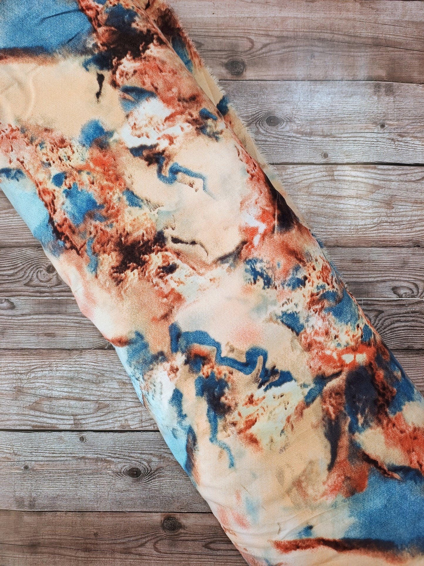 Rust Marble Viscose