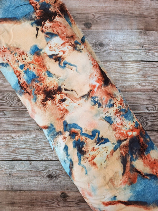 Rust Marble Viscose