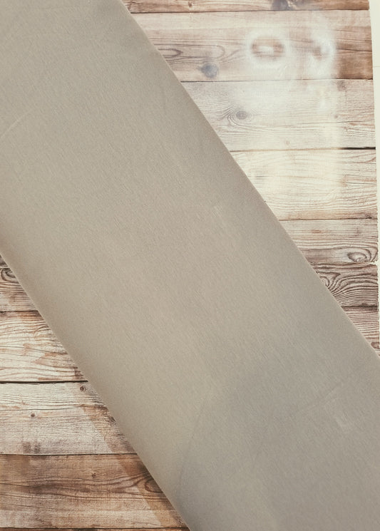 Plain Mid Grey Brushed Back French Terry